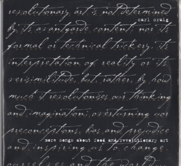 Carl Craig: More Songs About Food and Revolutionary Art (1997)